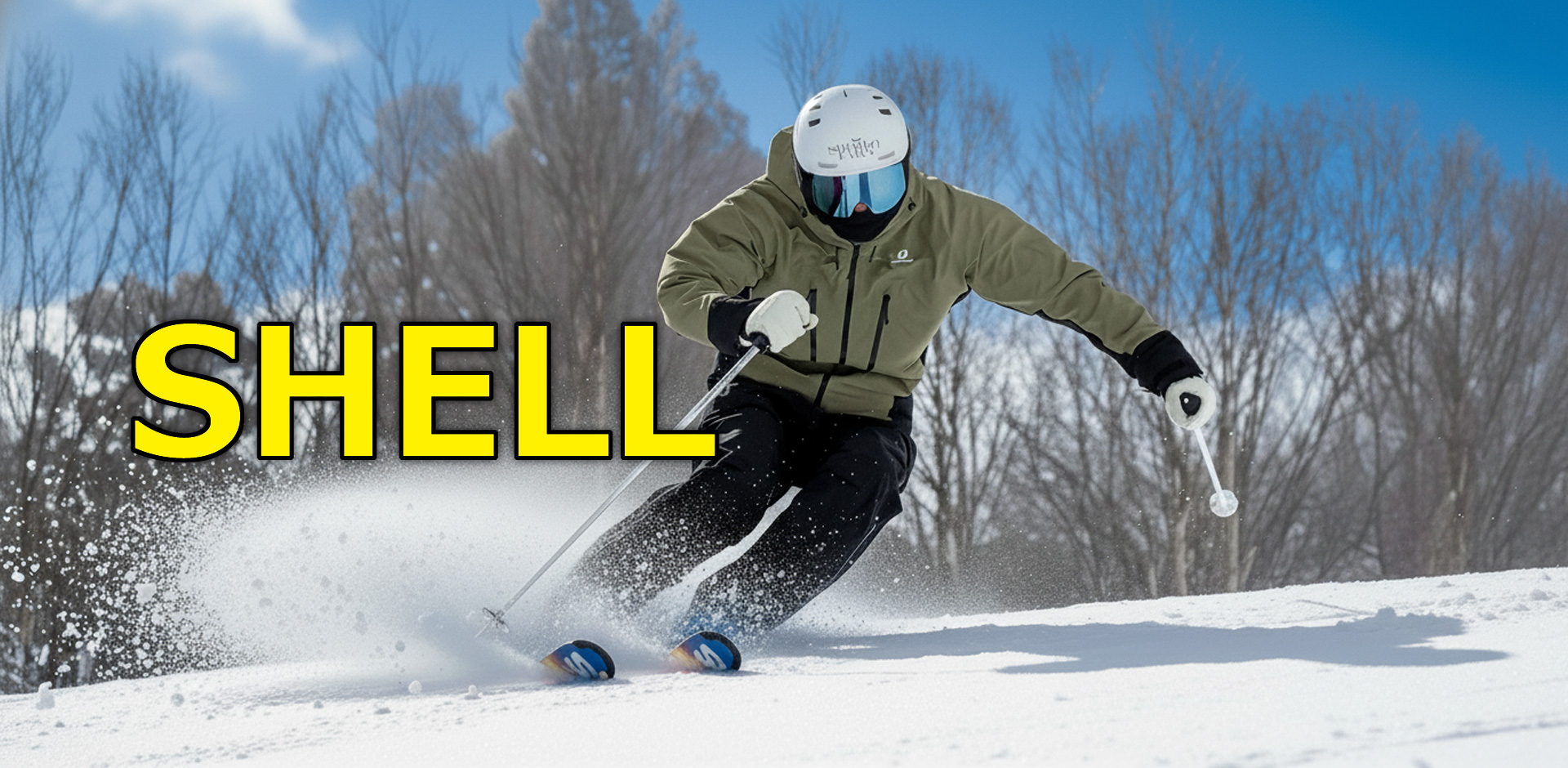 SHELLウェア スキーレインウェア