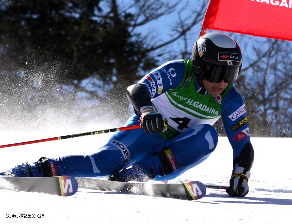 男子大回転 2位　若月　隼太選手(ホテルロッソスキークラブ)