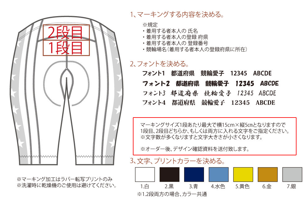 マーキングオプション