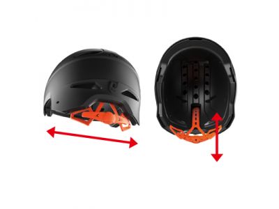 フィッティング調整可能なロールフィット機能を搭載。垂直方向への高さ調整も可能。