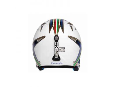 後グラフィック　ゴーグル止めストラップ。