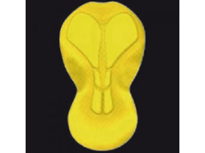 [CORSA TEAM AIR PAD]　パッドに設けられた通気穴により熱を逃がし、ドライな状態をキープ。また、銀イオンによる抗菌効果のある「Polygiene」の加工も施されています。