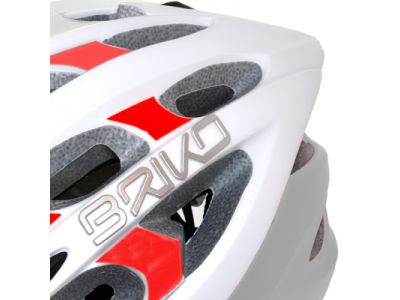 ヘルメット素材はポリスチレンとポリカーボネイトキャップから構成され、非常に軽量で衝撃に対する吸収力を備えています。これらを結合することで耐久性とコンパクト性を実現しました。