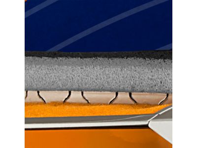 3層スポンジを採用しているので高いフィット性を可能にしています。