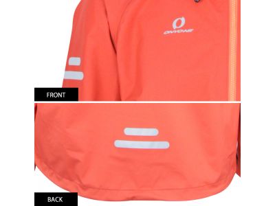 夜間などの暗がりでの視認性を高める再帰反射パーツ付きです。