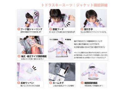 トドラージャケット機能説明