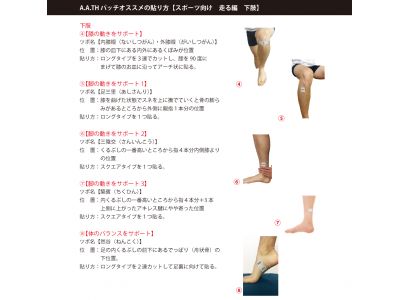 スポーツ向け走る編下肢