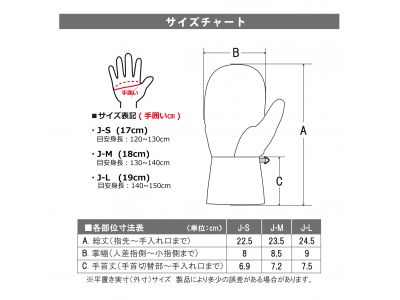 サイズチャート