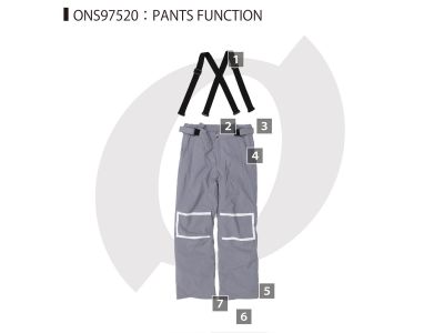 パンツ機能説明番号